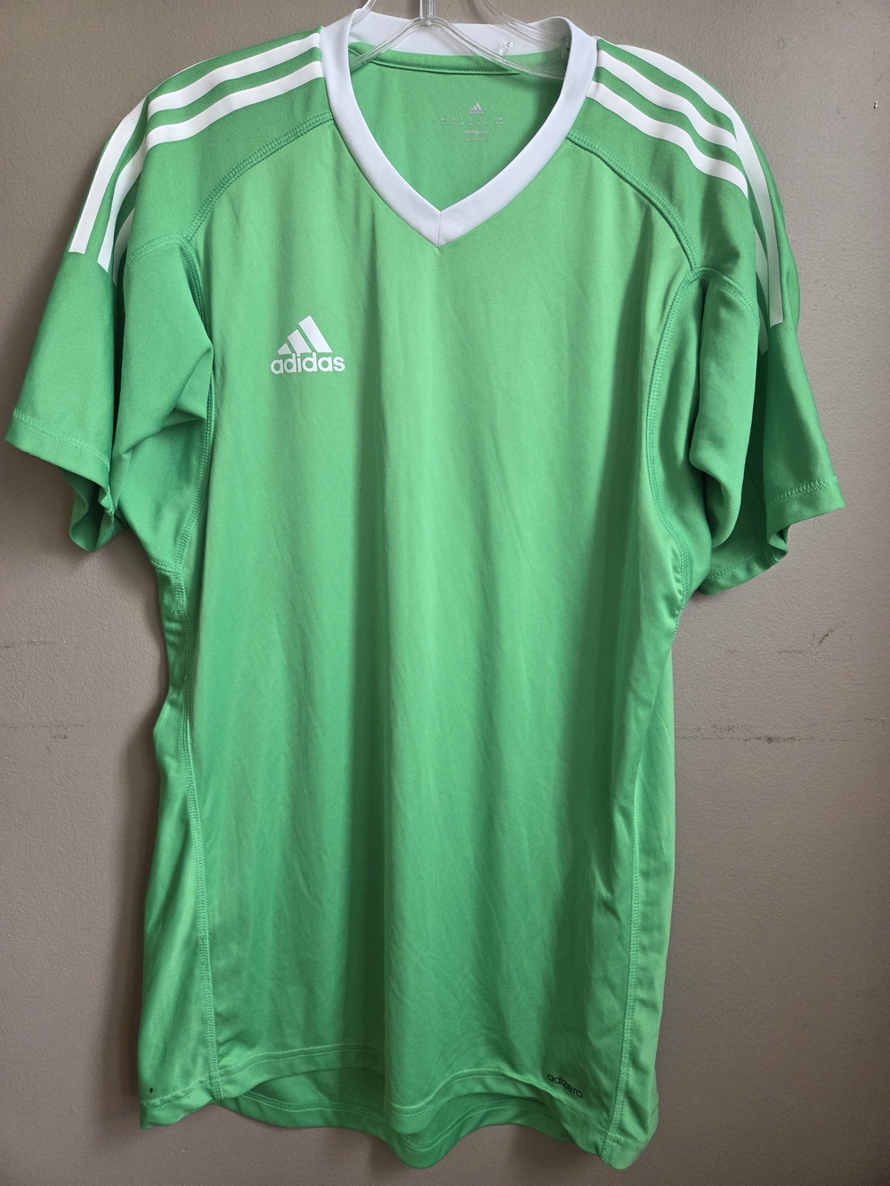 Adidas Adizero ClimaCool Men's M Green Soccer Jersey Athletic Shirt
